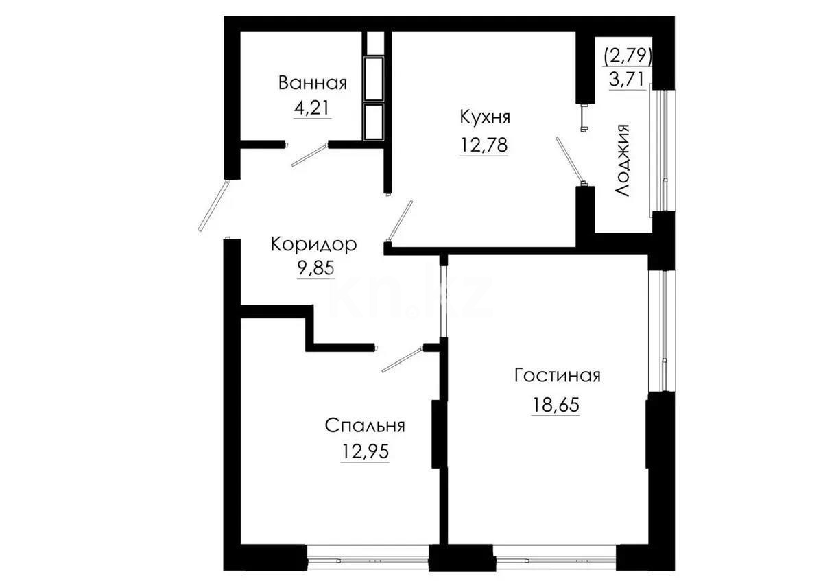Продажа 2-комнатной квартиры, 60 м² в Астане - фото 6