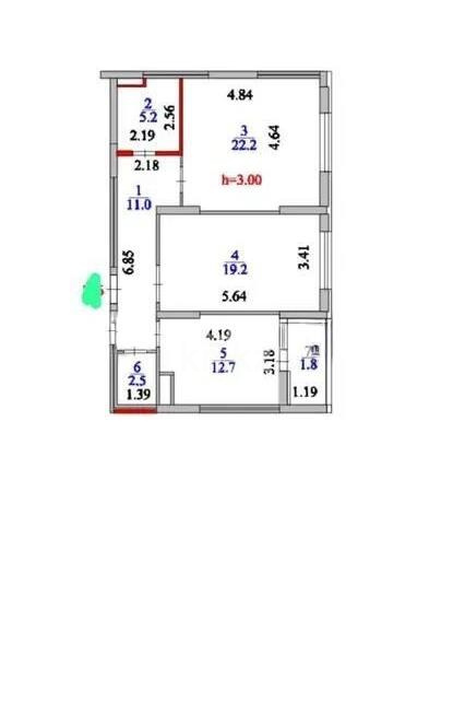 Продажа 3-комнатной квартиры, 75 м², пр. Мангилик Ел, дом  62 в Астане