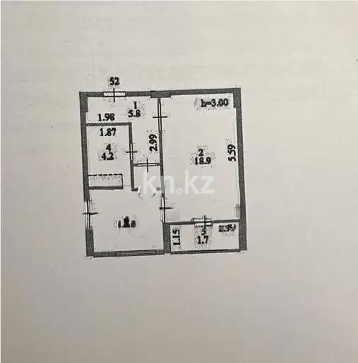 Продажа 1-комнатной квартиры, 40.3 м² в Астане