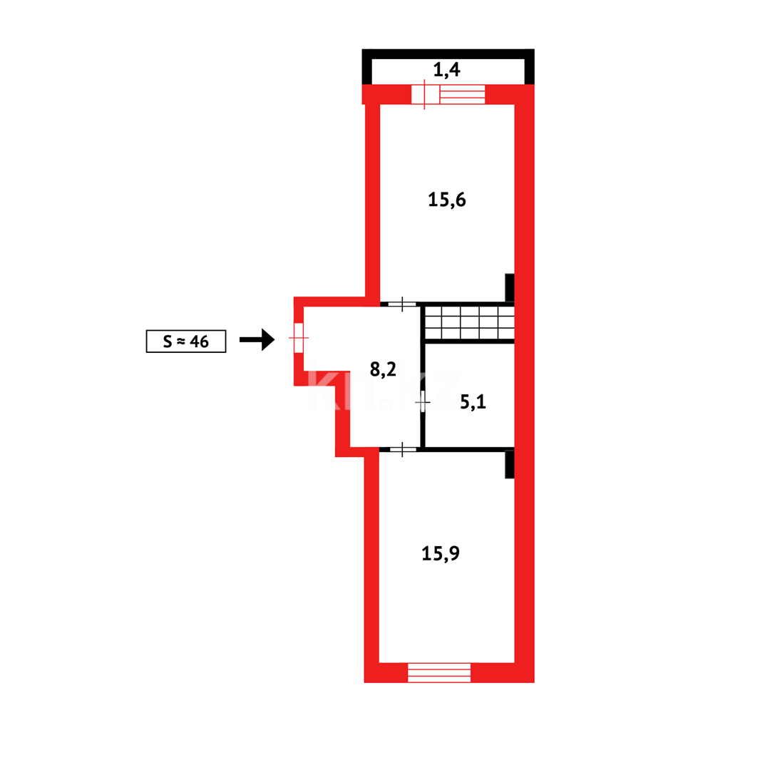 Продажа 2-комнатной квартиры, 47 м² в Караганде - фото 9