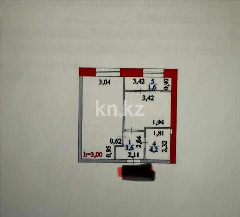 Продажа 1-комнатной квартиры, 37 м², ул. Е-15, дом  13 в Астане - фото 4