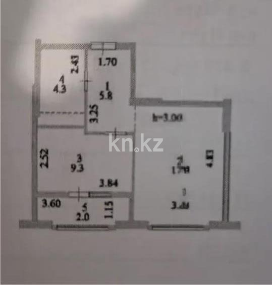 Продажа 1-комнатной квартиры, 39 м² в Астане
