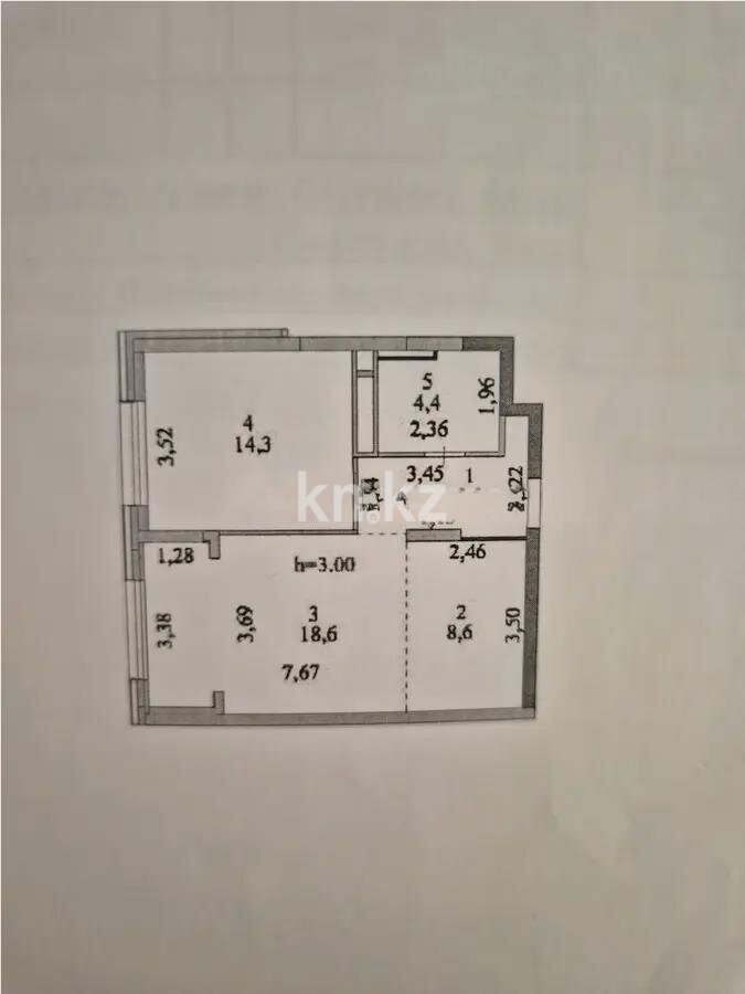 Продажа 2-комнатной квартиры, 51.4 м² в Астане - фото 4