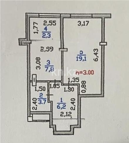 Продажа 1-комнатной квартиры, 40 м² в Алматы - фото 3