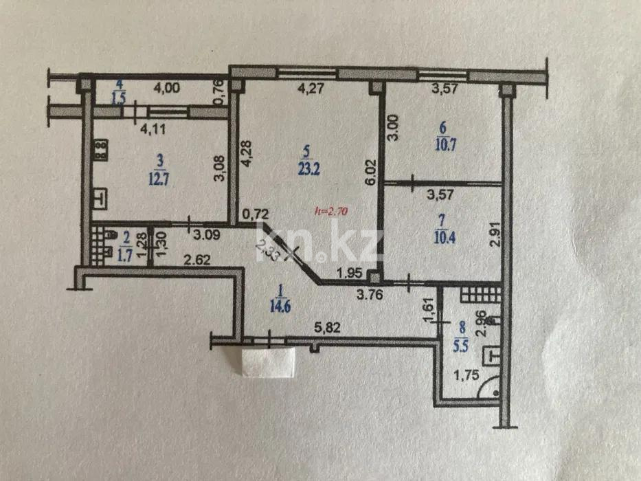 Продажа 3-комнатной квартиры, 80 м², ул. Рыскулбекова, дом  28/5 в Алматы - фото 6