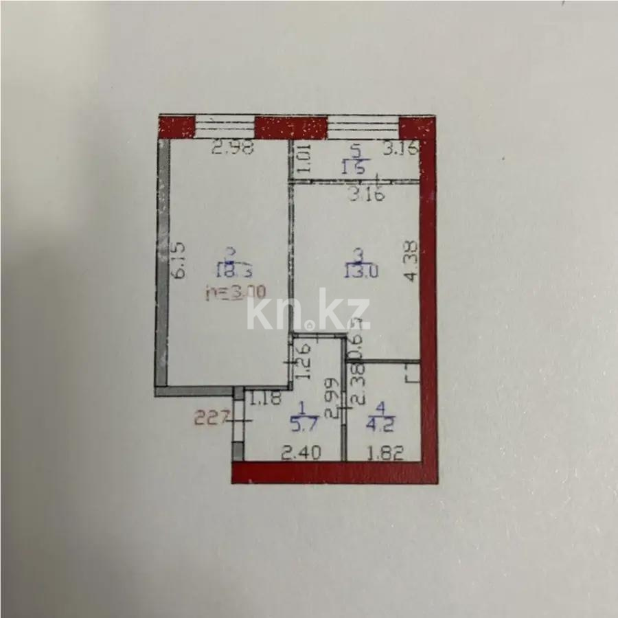 Продажа 1-комнатной квартиры, 43 м² в Астане