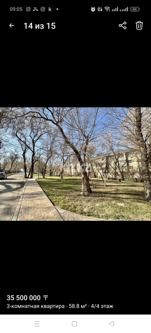 Продажа 3-комнатной квартиры, 58.8 м² в Алматы - фото 14