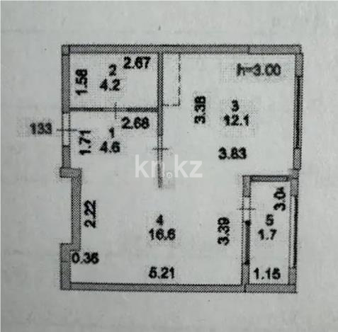 Продажа 1-комнатной квартиры, 39.2 м² в Астане - фото 3