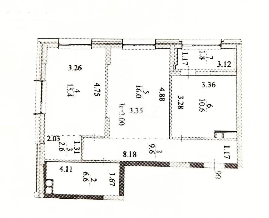 Продажа 2-комнатной квартиры, 63 м² в Астане - фото 2
