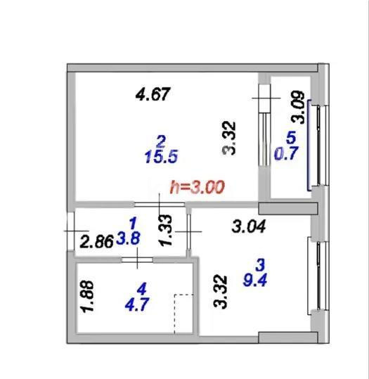 Продажа 1-комнатной квартиры, 35.1 м² в Астане