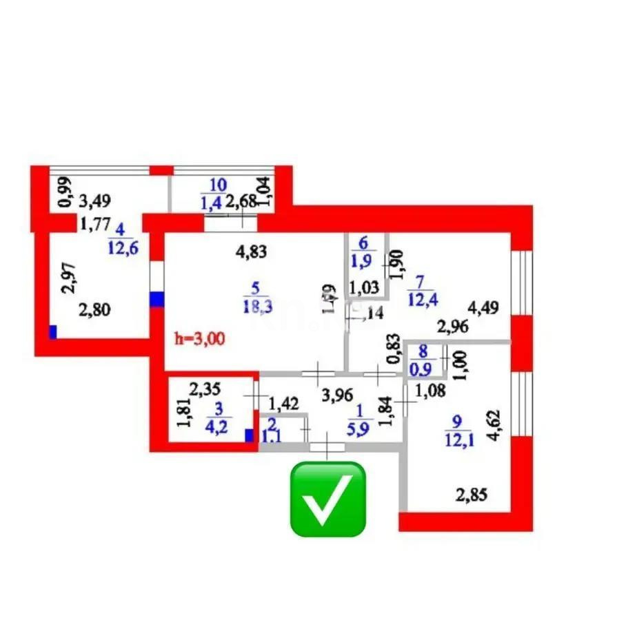 Продажа 3-комнатной квартиры, 72 м² в Астане - фото 6