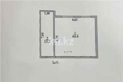 Продажа 2-комнатной квартиры, 59 м² в Алматы