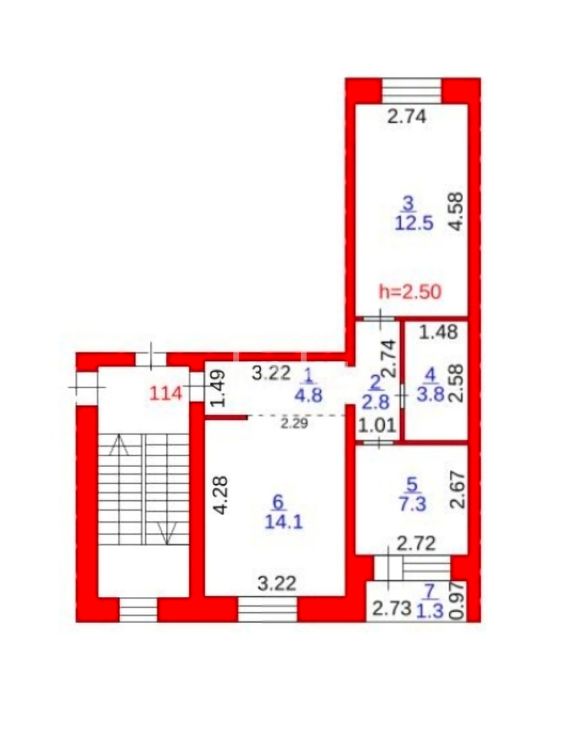 Продажа 2-комнатной квартиры, 46.4 м² в Караганде - фото 10