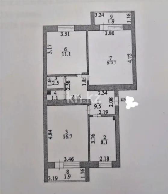 Продажа 3-комнатной квартиры, 70.7 м² в Астане - фото 8