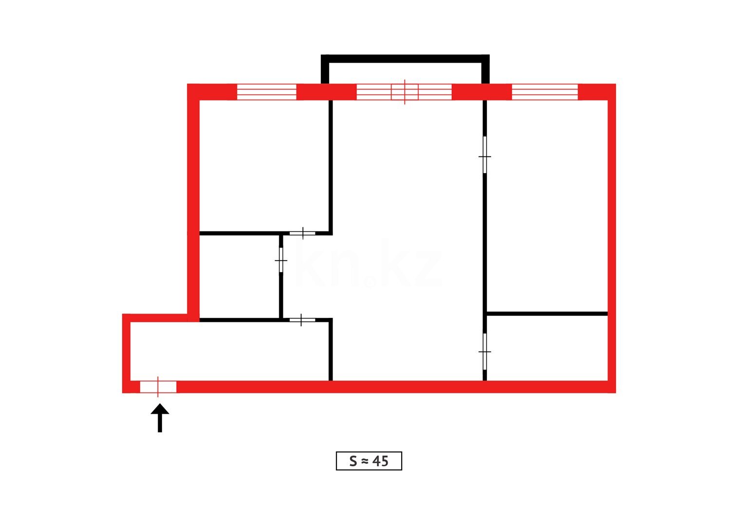 Продажа 2-комнатной квартиры, 45 м² в Темиртау - фото 10