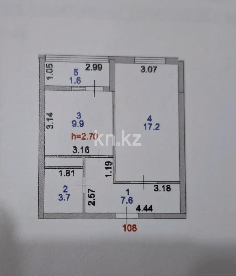 Продажа 1-комнатной квартиры, 39.8 м², ул. Косшыгулулы, дом  15 в Астане - фото 5