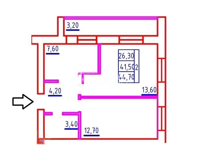 Продажа 2-комнатной квартиры, 45 м² в Астане - фото 5