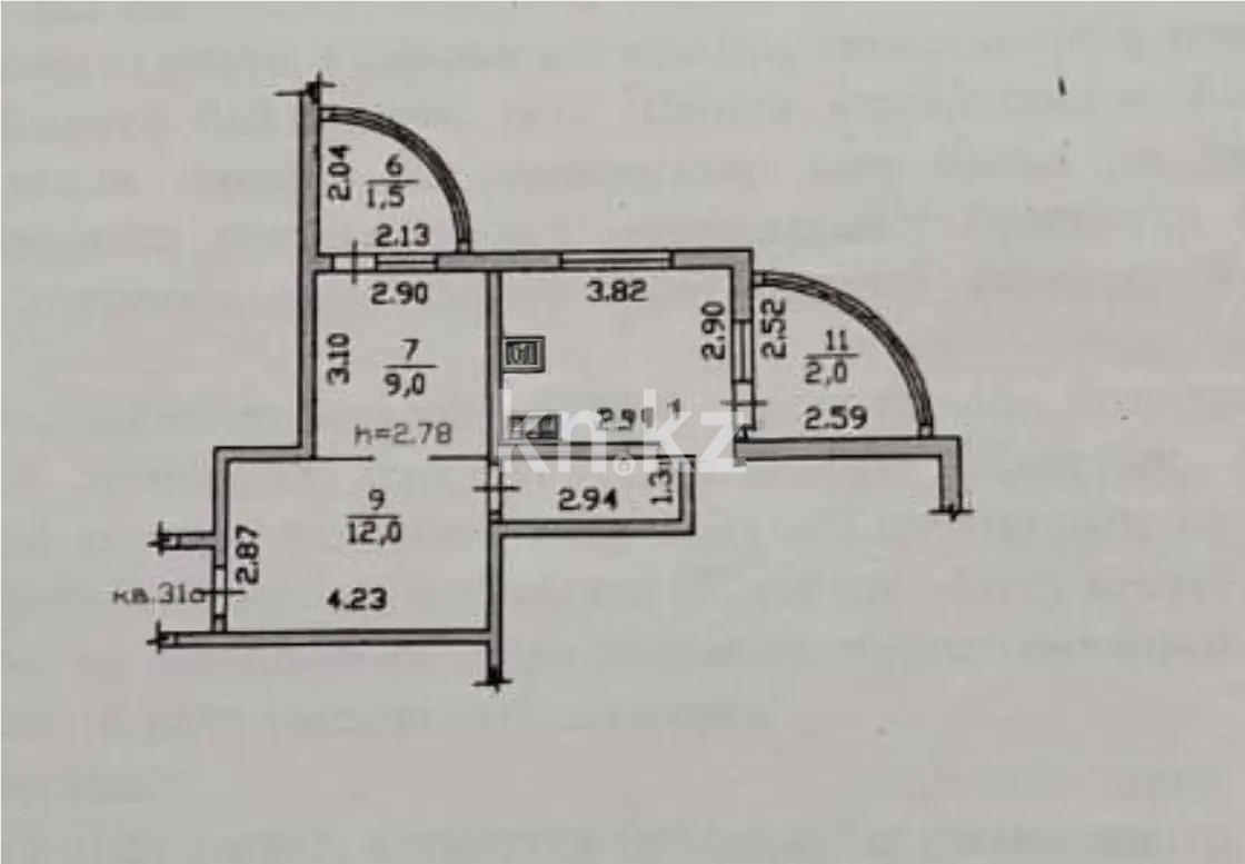 Продажа 1-комнатной квартиры, 39.5 м² в Алматы - фото 5