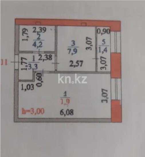 Продажа 1-комнатной квартиры, 38 м² в Астане