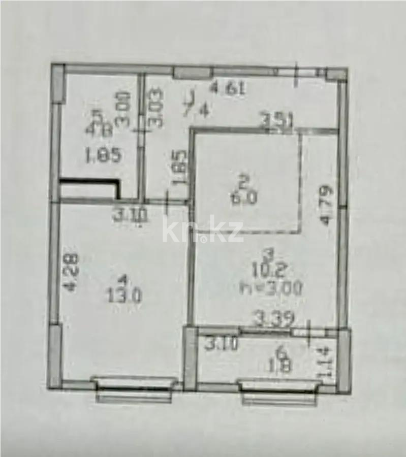 Продажа 2-комнатной квартиры, 43 м² в Астане - фото 4