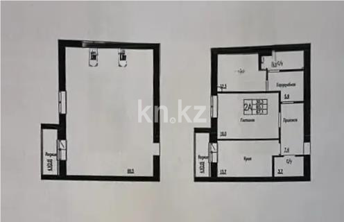 Продажа 2-комнатной квартиры, 67 м² в Караганде