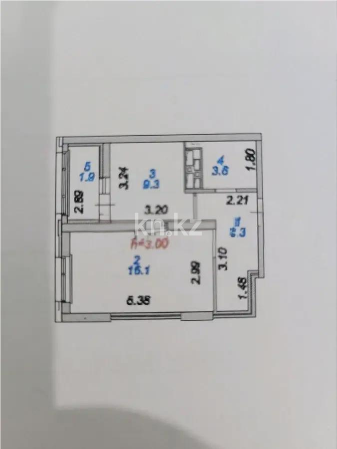 Продажа 1-комнатной квартиры, 38.2 м², ул. Шаймерденова, дом  4/1 в Астане