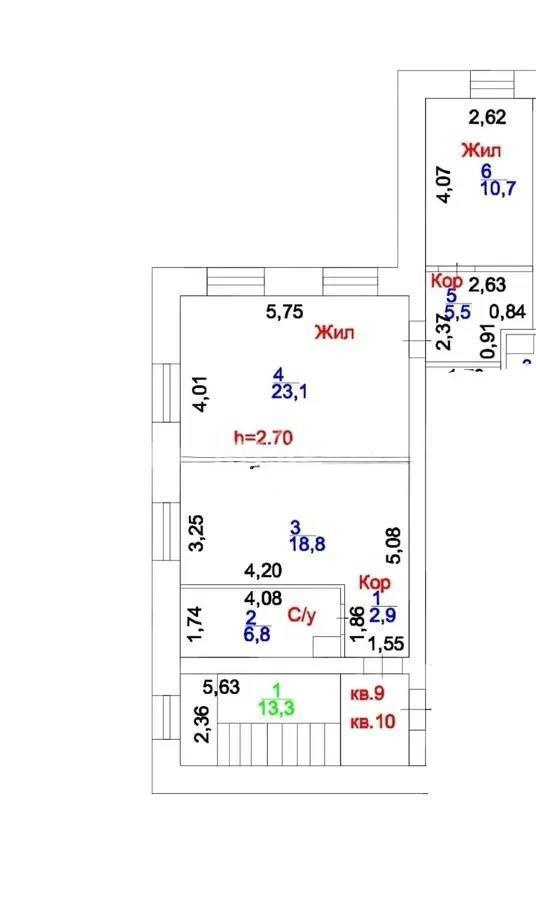 Продажа 2-комнатной квартиры, 67.8 м², ул. Даулеткерей, дом  10 в Астане