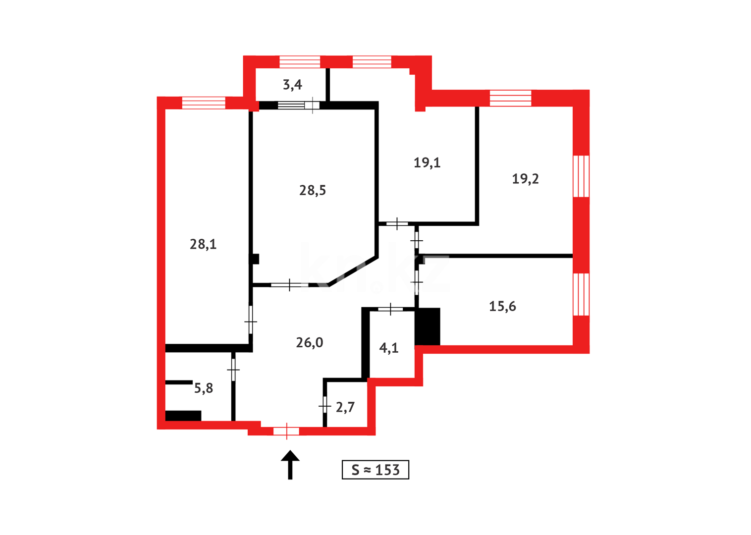 Продажа 4-комнатной квартиры, 149 м² в Астане - фото 33