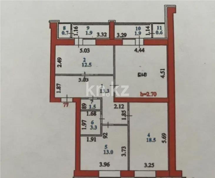 Продажа 3-комнатной квартиры, 87.2 м² в Астане - фото 8