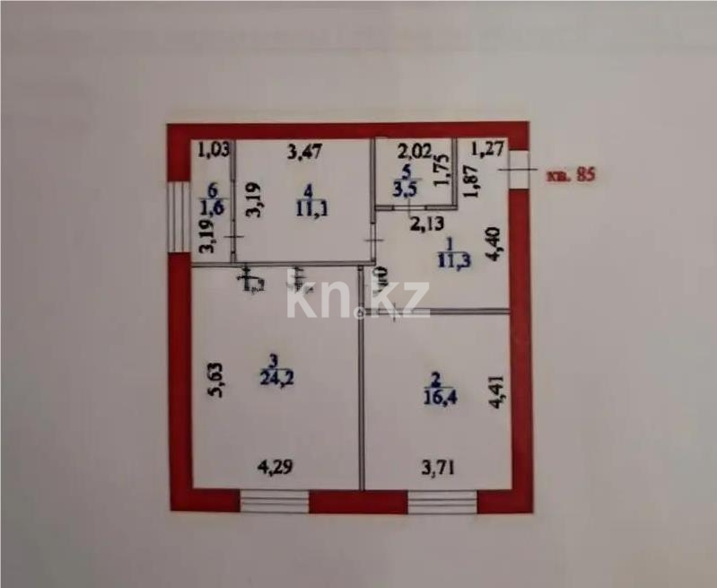 Продажа 2-комнатной квартиры, 68.7 м² в Астане