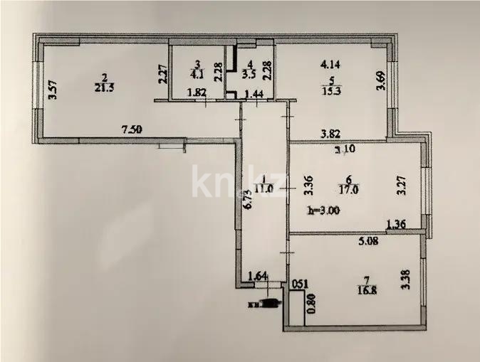 Продажа 3-комнатной квартиры, 89.2 м² в Астане - фото 8