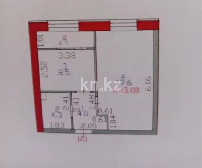 Продажа 1-комнатной квартиры, 38 м² в Астане