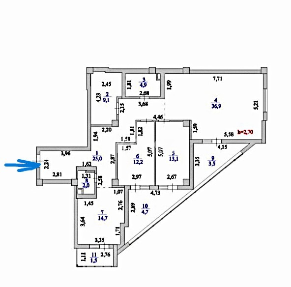 Продажа 3-комнатной квартиры, 127 м² в Астане - фото 12
