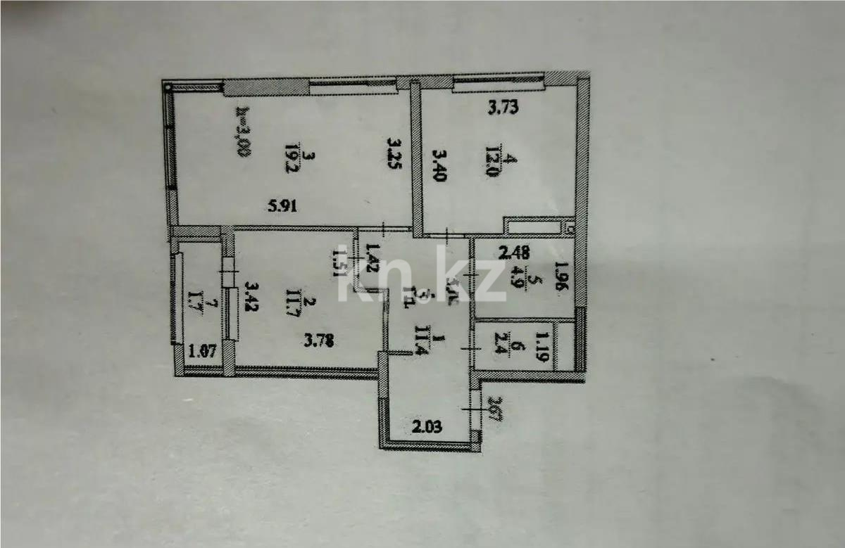 Продажа 2-комнатной квартиры, 63.3 м² в Астане - фото 4