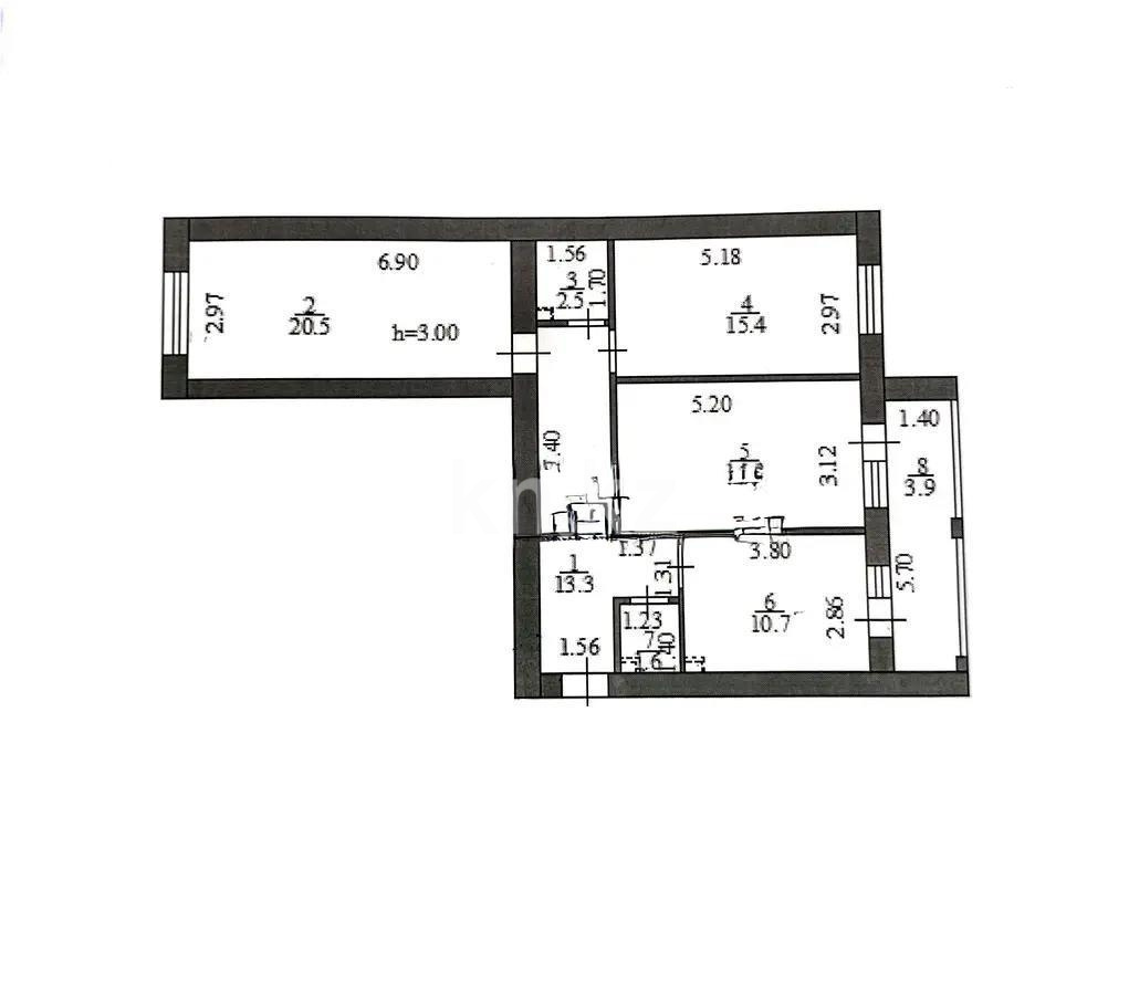 Продажа 3-комнатной квартиры, 85 м², ул. Жошы хана, дом  13 в Астане - фото 5
