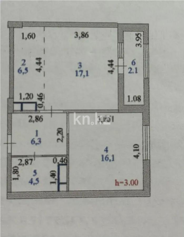 Продажа 2-комнатной квартиры, 52.6 м² в Астане - фото 6