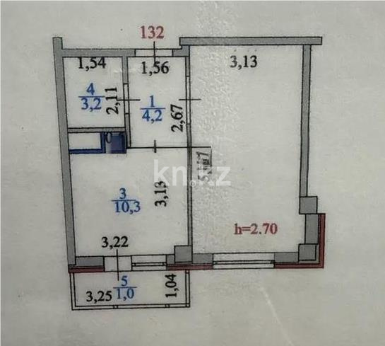 Продажа 1-комнатной квартиры, 37.2 м² в Астане