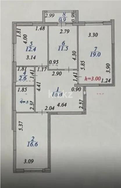 Продажа 3-комнатной квартиры, 86 м² в Астане - фото 6