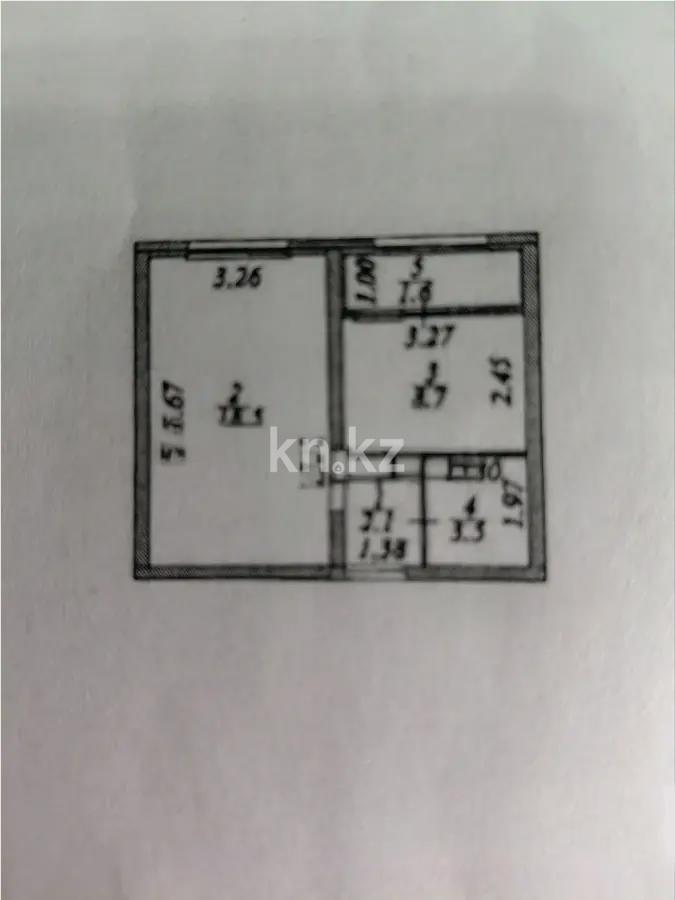 Продажа 1-комнатной квартиры, 34.4 м² в Астане