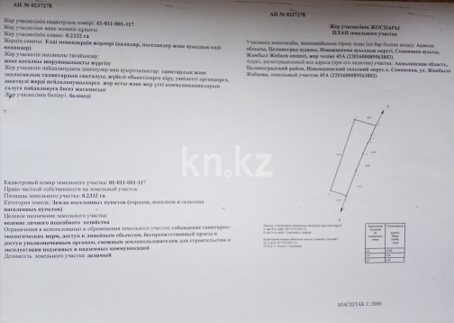 Продажа участка, 23 сот. в Акмолинской области - фото 2