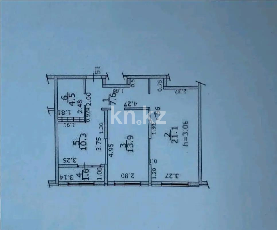 Продажа 2-комнатной квартиры, 60 м² в Алматы