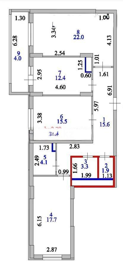 Продажа 3-комнатной квартиры, 96 м², ул. Косшыгулулы, дом  4 в Астане - фото 7