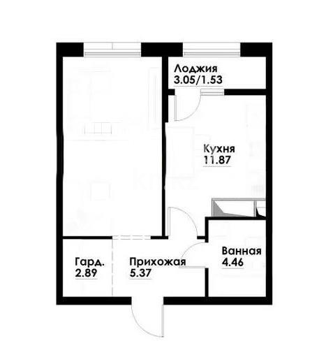 Продажа 1-комнатной квартиры, 44 м² в Алматы
