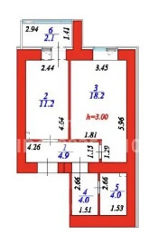 Продажа 1-комнатной квартиры, 44 м² в Астане