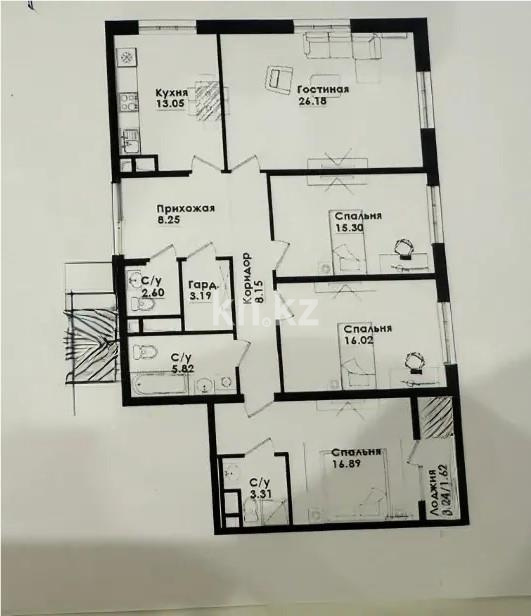 Продажа 4-комнатной квартиры, 120.38 м² в Алматы