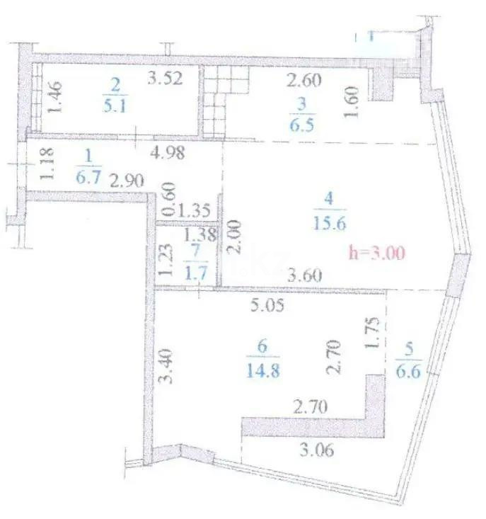 Продажа 2-комнатной квартиры, 57 м² в Алматы - фото 5