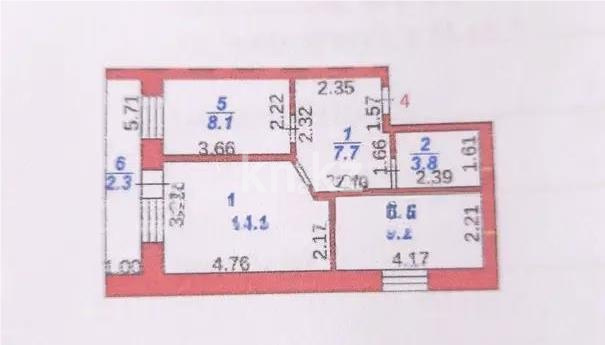 Продажа 2-комнатной квартиры, 45 м² в Караганде - фото 7