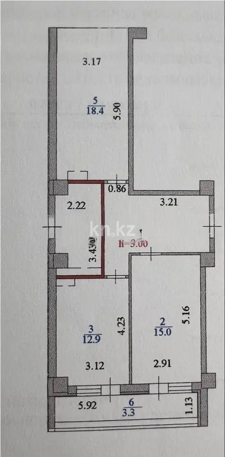 Продажа 2-комнатной квартиры, 67.5 м² в Астане - фото 6