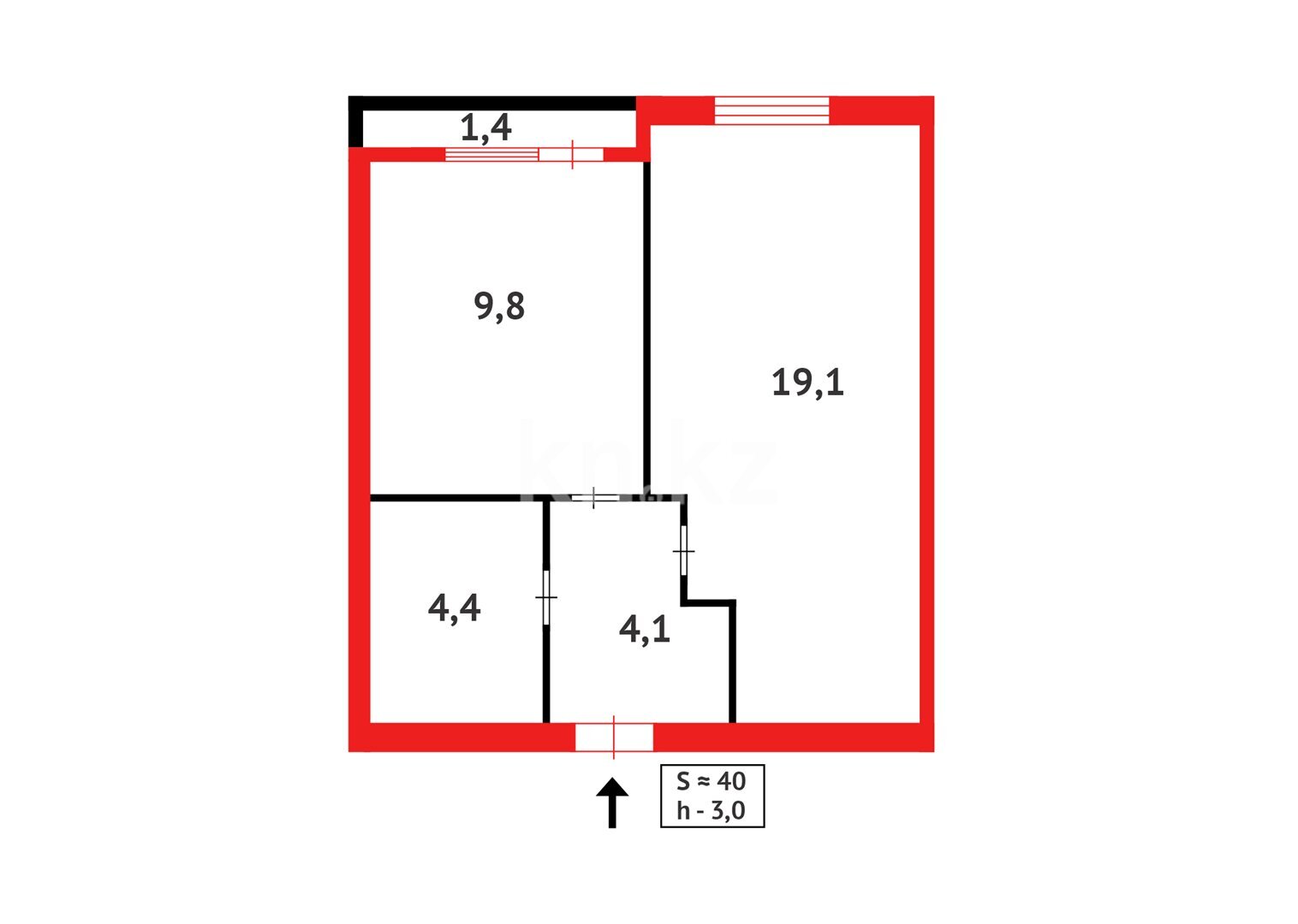 Продажа 1-комнатной квартиры, 40 м² в Астане - фото 12