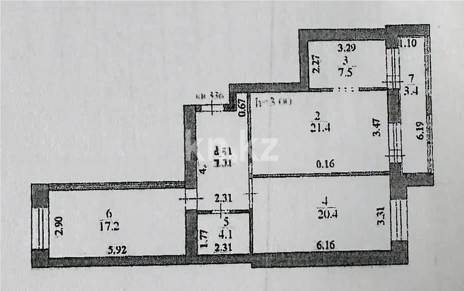 Продажа 3-комнатной квартиры, 84 м², ул. Кумисбекова, дом  11 в Астане - фото 7